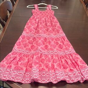 King and Pitt Pink Patterned Sleeveless Dress Size XS